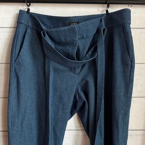 LOFT Blue Marisa Belted Pants